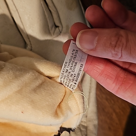 New stained 3M men's leather gloves with thinsulate - Picture 10 of 12